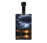 Étiquettes à bagages « A Night of Lightning and Thunder » pour valises - Étiquettes faciles à identifier adaptées pour les croisières et les voyages en avion