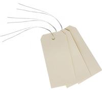 Étiquettes à bagages AVERY 120 x 60 mm neutres avec fil beige 1.000 étiquettes à bagages