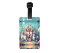 Étiquettes à bagages classiques avec couverture arrière intégrale - Étiquette d'identification en PVC durable pour valises, sacs de voyage