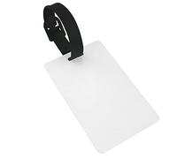 Étiquettes à bagages de couleur blanche naturelle pour valises - Étiquettes de bagage essentielles et cartes d'adresse pour les voyages en croisière, aéroport