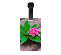 Étiquettes à bagages durables pour valises - Fleurs roses - Pour reconnaître facilement les sacs - Essentiels de voyage