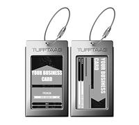 Étiquettes à Bagages en Métal TUFFTAAG pour carte de visite, idée cadeau