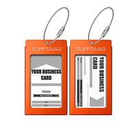 Étiquettes à Bagages en Métal TUFFTAAG pour carte de visite, idée cadeau