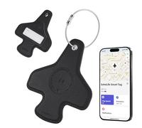 Étiquettes à bagages pour valises avec Apple Find My, tracker d'étiquettes de bagage Bluetooth intelligent, étiquette de bagage en cuir rechargeable, essentiels de voyage pour sacs d'aéroport, cadeau