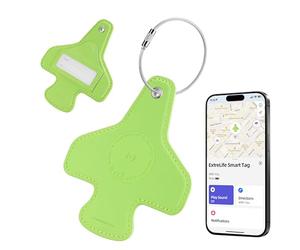 Étiquettes à bagages pour valises avec Apple Find My, tracker d'étiquettes de bagage Bluetooth intelligent, étiquette de bagage en cuir rechargeable, essentiels de voyage pour sacs d'aéroport, cadeau