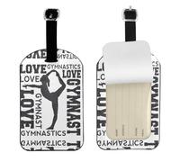 Étiquettes à bagages pour valises - Impression vibrante pour bateaux de croisière, lot d'étiquettes à bagages durables, parfaites pour les essentiels de voyage, l'amour, la gymnastique