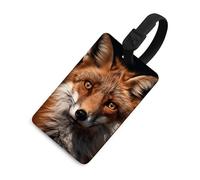 Étiquettes à bagages Protection de la vie privée Étiquettes de sac Images de carte d'identité de renard pour les indispensables de voyage