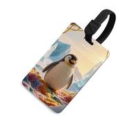 Étiquettes à bagages Protection de la vie privée Étiquettes de sac Woolen Penguin Carte d'identité pour valises de voyage Indispensables