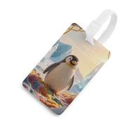 Étiquettes à bagages Protection de la vie privée Étiquettes de sac Woolen Penguin Carte d'identité pour valises de voyage Indispensables