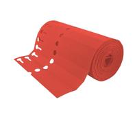 Étiquettes à boucle rouges PVC sur rouleau - 200 x 20 mm - 1000 étiquettes