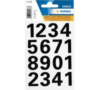 HERMA Numbers 25mm 0-9 weatherproof film black 1 sheet lettre et chiffre autocollants