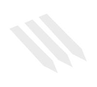 Étiquettes à planter CombiCraft PVC 120 x 20 mm en blanc Pour jardin potager, jardin et jardinerie. Possibilité d’écrire avec un marqueur, résistant contre l’humidité. Emballage de 100 pièces.