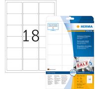 Étiquettes A4 blanches 63,5x46,6 mm Movables/amovibles papier mat 450 pcs.