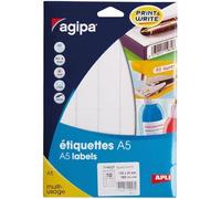 Etui A5 160 étiquettes blanches 100*24 mm