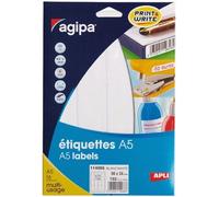 APLI 114086 étiquette à imprimer Blanc