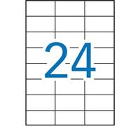 Étiquettes adhésives Apli 1273 100 Volets 70 x 37 mm Blanc