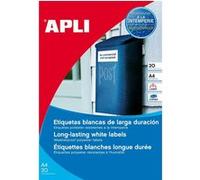APLI Étiquettes adhésives 20 volets – Blanc 99,1 x 67,7 mm – Boîte de 160