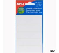 Étiquettes adhésives Apli Blanc Papier 5 feuilles 20 x 75 mm [10 Unités]