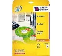 Avery - ( L6043-25) - 50 Étiquettes Adhésive Pour Cd De 117 Mm