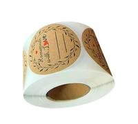 Étiquettes adhésives décoratives rondes faites maison pour emballage cadeau, projets d'artisanat en vrac et organisation d'armoire, étiquettes pour pots à épices