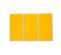 Étiquettes Adhésives Fluo 100x50mm - Lot de 30 (10 Plaquettes) - Étiquettes Rectangulaires Coins Arrondis-Organisation Bureau, Archives, Maison (Orange)
