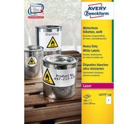 Étiquettes adhésives L4775 - en PE - laser - permanentes - 210 x 297 mm - 1 e...