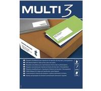 Étiquettes adhésives MULTI 3 500 Volets 210 x 148 mm Blanc Blanc G