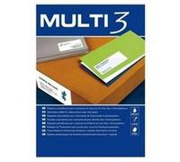 Etiquettes adhésives MULTI 3 Blanc 500 Volets 105 x 48 mm