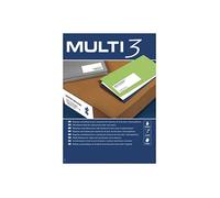 Étiquettes Adhésives - Multi3 - Apli - 105x37mm - Multicolore - Plastifié