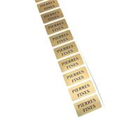 Étiquettes adhésives pour entreprise, 300 pièces, textes différents, parfaites pour bijoux, bijoux fantaisie, petits détails (PIERRES FINES)