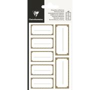 Etiquettes adhésives, rectangle or - Or