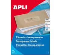 Etiquettes adresse transparentes, 48,5 x 25,4 mm