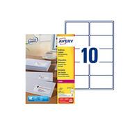 Avery L7173 Etiquettes adresses blanches laser 99,1 x 57 mm - Boîte de 1000