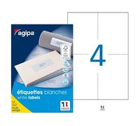 Etiquettes adresses 105 x 148,5 mm Agipa 119014 - Boîte de 400
