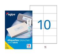 Etiquettes adresses 105 x 57 mm Agipa 119013 - Boîte de 1000