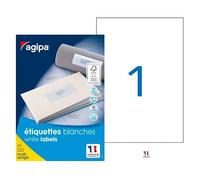 Etiquettes adresses 210 x 297 mm Agipa 119004 - Boîte de 100