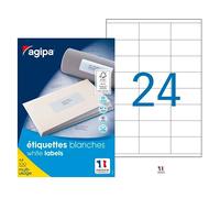 Etiquettes adresses 70 x 35 mm Agipa 119006 - Boîte de 2400