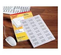 Etiquettes-adresses adhésives blanches G