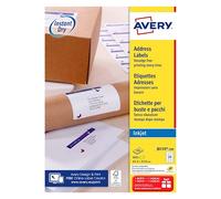 Etiquettes adresses jet d'encre 63,5 x 33,9 mm Avery J8159-100 - Boîte de 2400