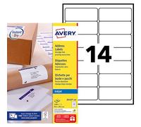 Etiquettes adresses jet d'encre 99,1 x 38,1 mm Avery J8163-100 - Boîte de 1400