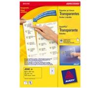Etiquettes-adresses laser transparentes Avery G