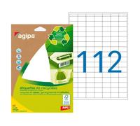 Etiquettes adresses recy s 12 x 18,3 mm Agipa 101242 - Pochette de 1568