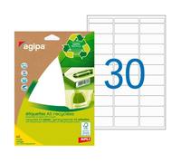 Etiquettes adresses recy s 19 x 38 mm Agipa 101245 - Pochette de 300