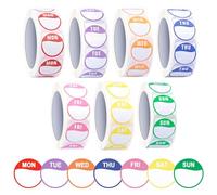 Étiquettes Alimentaires 7 Jours 3500 Pièces Amovibles pour Cuisines Commerciales et Points de Restauration