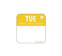 Etiquettes Alimentaires Code Couleur Jaune Mardi 24 mm - - 24