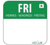 Vogue L935 étiquettes alimentaires avec code couleur « Friday », 2,5 cm, vert