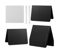 Étiquettes alimentaires pour buffet | Tableaux noirs avec stylo blanc et chiffon | Étiquettes pour restauration, centre de table, boulangerie, événement, banquet, restauration, mariage, buffet