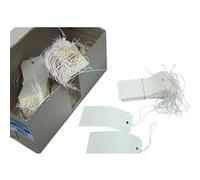 Etiquettes américaines - 100x51mm - Blanche - Avec fil coton - Boîte de 1000 - Apli