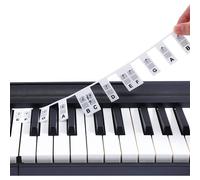 Etiquettes Amovibles Pour Clavier De Piano 88 Touches Blanc