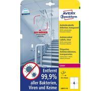 Etiquettes antimicrobiennes AVERY Zweckform 105 x 148 mm